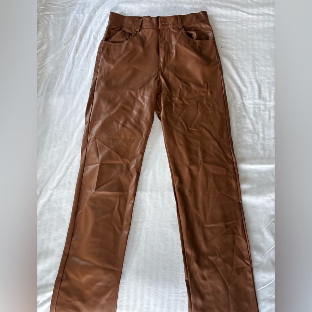 Zara Women's Brown Straight Leg Pants